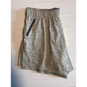 Liberty Pro Athletic Shorts Men XL Gray NEW Space Dye‎ Zipper Pockets Workout